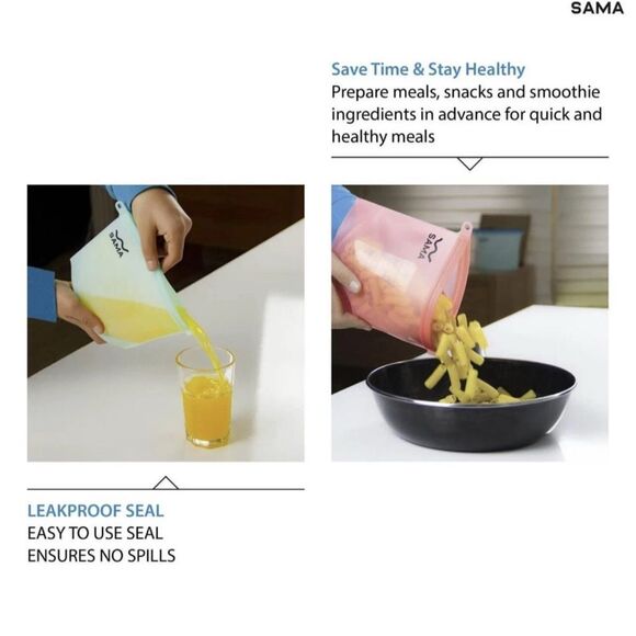 Multi-Color Reusable Storage Bags - Picture 6 of 17